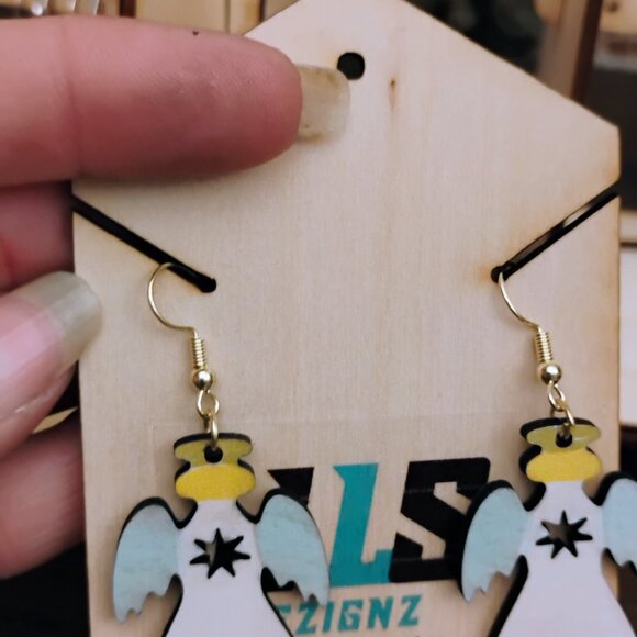 Angel Dangle Earrings - Picture 4 of 4